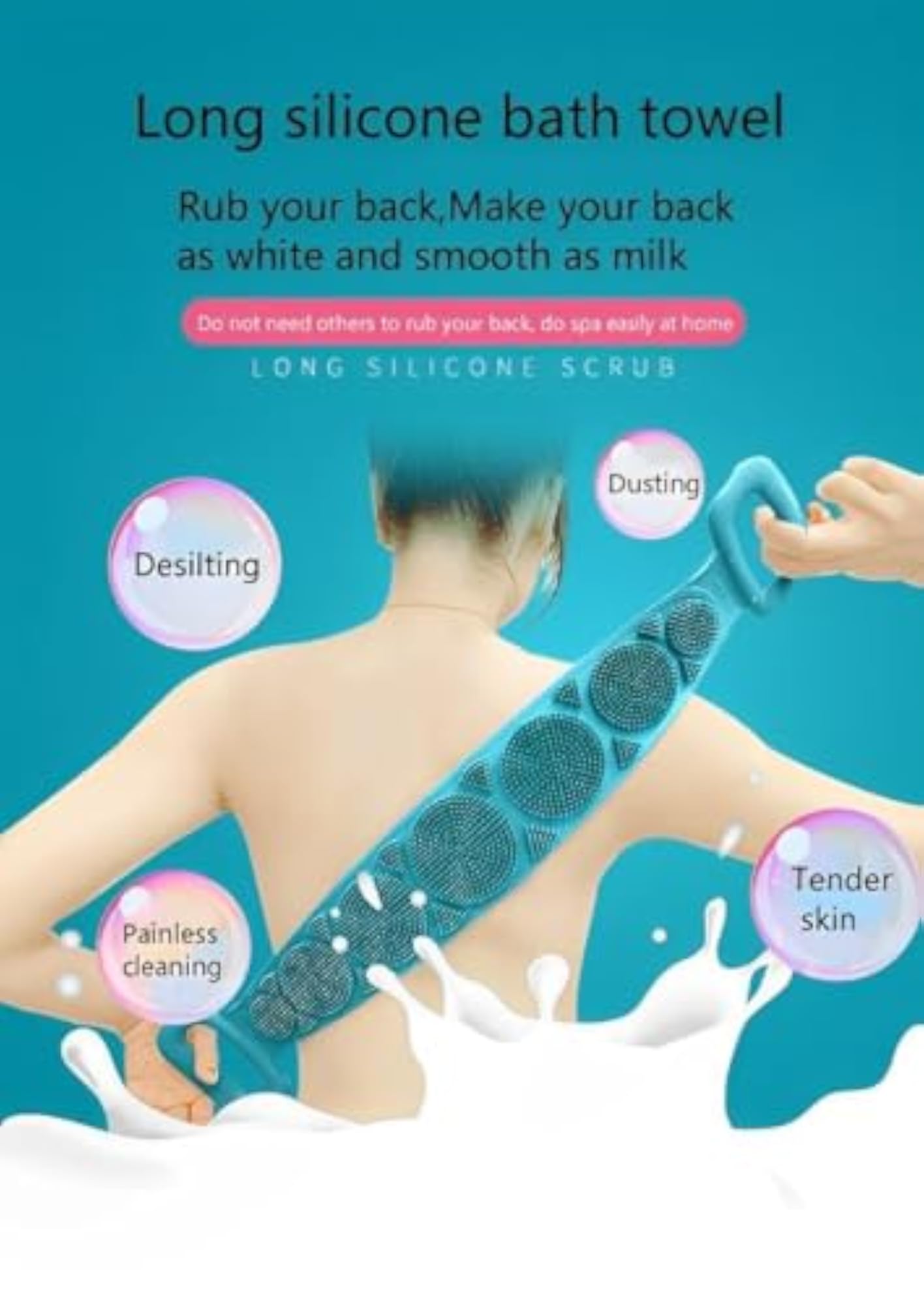 Silicone Brightening Soft Cleaning Body Bath Brush